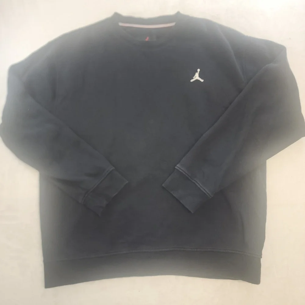 Jordan Mens‎ Jumpman Fleece Crewneck Sweatshirt Black Large DA9818-010
